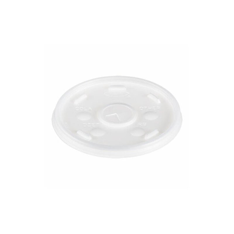 Dart Translucent StrawSlotted Plastic Lid for Dart 16Series Foam Cups 16SL 1000 Count